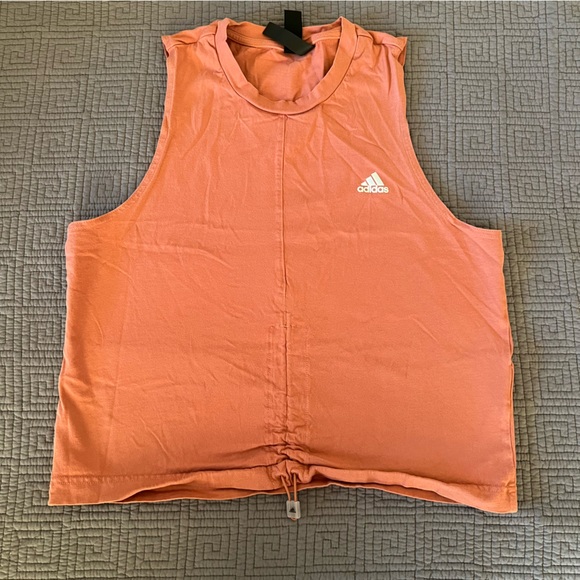 Adidas cinched crop muscle tank, medium - Picture 3 of 6
